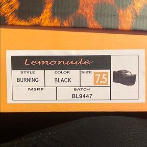 Lemon Black Platform Shoes